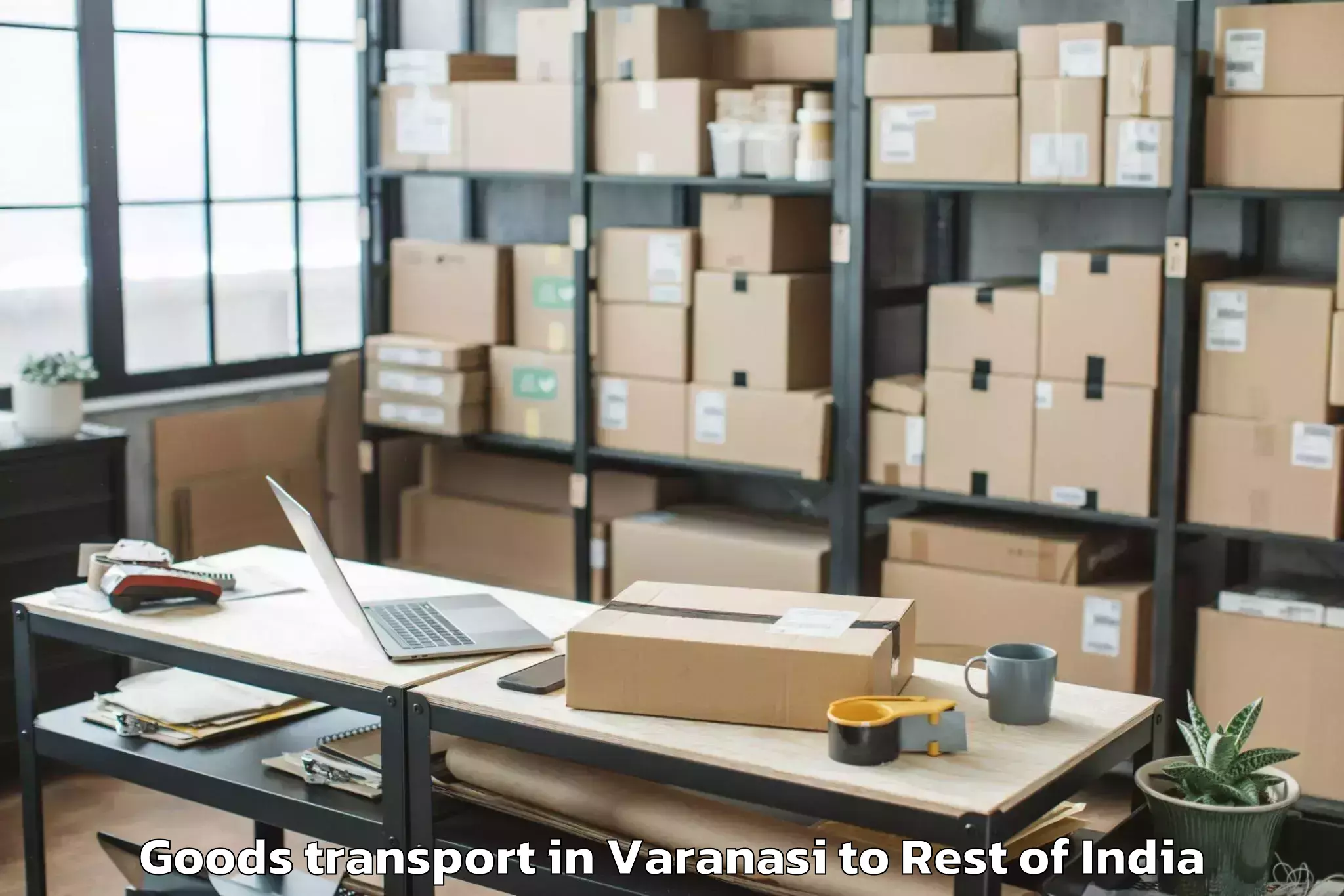 Book Varanasi to Utnur Goods Transport